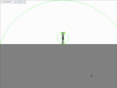 A running stickman