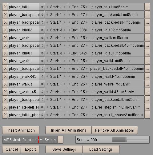 Blender2md5 Exporter